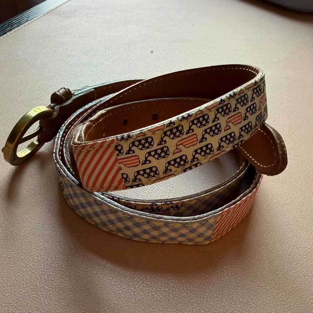Vineyard Vines Whale Belt XL Preppy Coastal - Picture 2 of 13